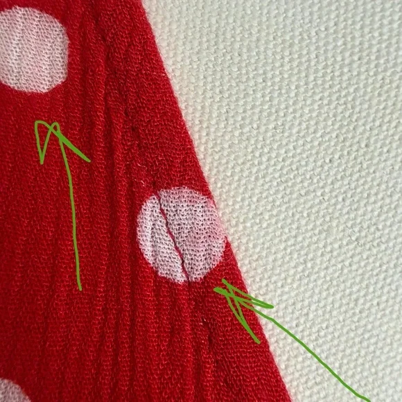 Divided H&M Red Asymmetrical Polka Dot Wrap Dress - Picture 14 of 16